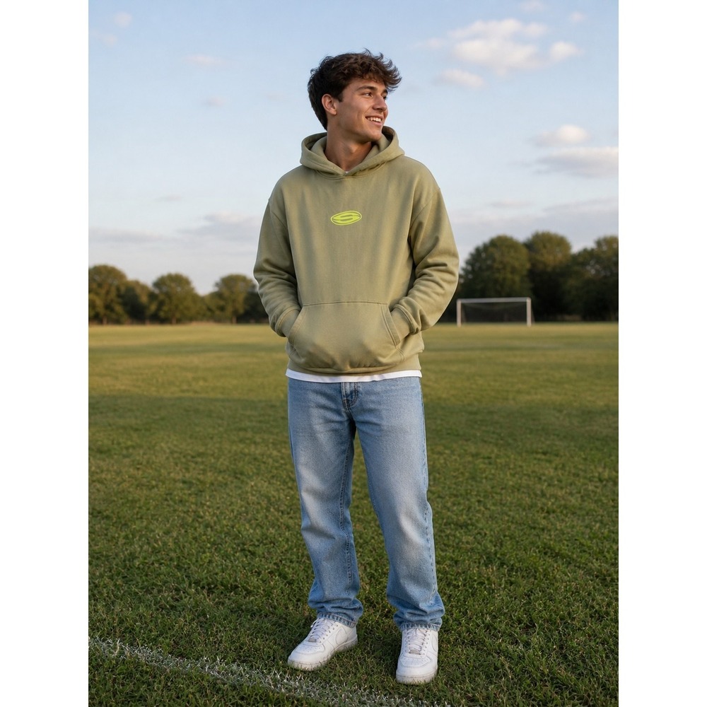 Studio by Supervsn Matcha Never Not Creating Hoodie Green Size Large Streetwear